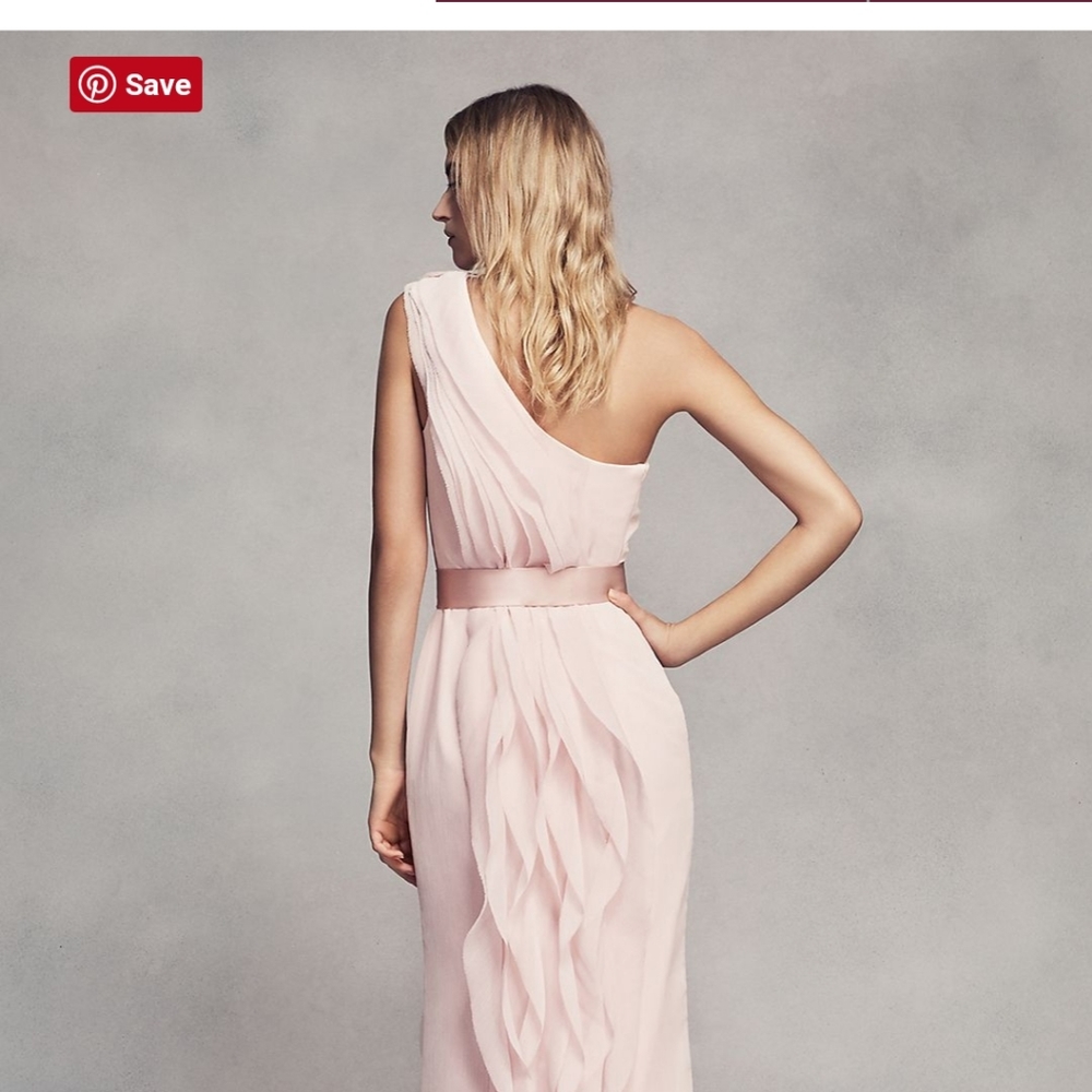 David's Bridal Bridesmaid dress in Mercury size 8